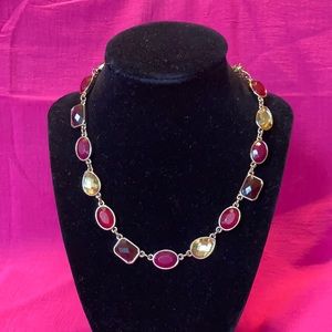 White House/Black Market jeweled necklace